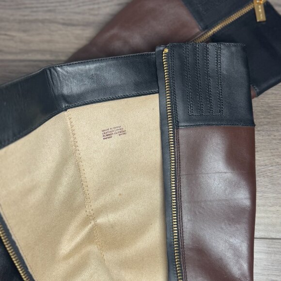 Tall brown and black Michael Kors Women's boots size 6 - Picture 5 of 7